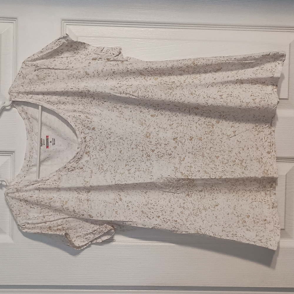 Style & Co Sport Women's Gold Glitter Top a100